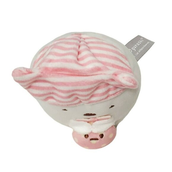 Sumikko Gurashi Shirokuma Polar Bear Plush Bunny Pink White Night Cap Pajamas - Picture 6 of 11